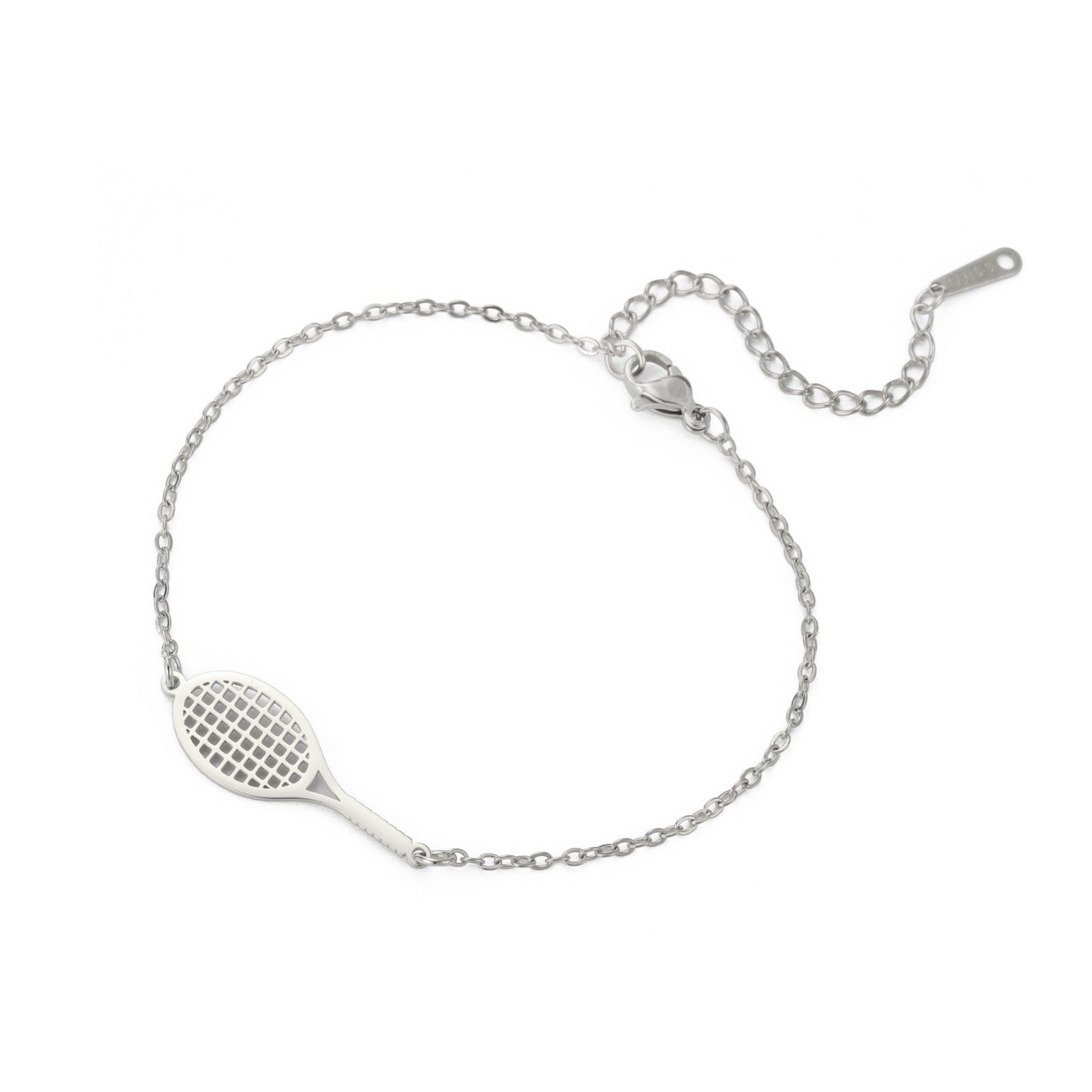 Wholesale Double Hole Volleyball Basketball Pendant Stainless Steel Bracelet
